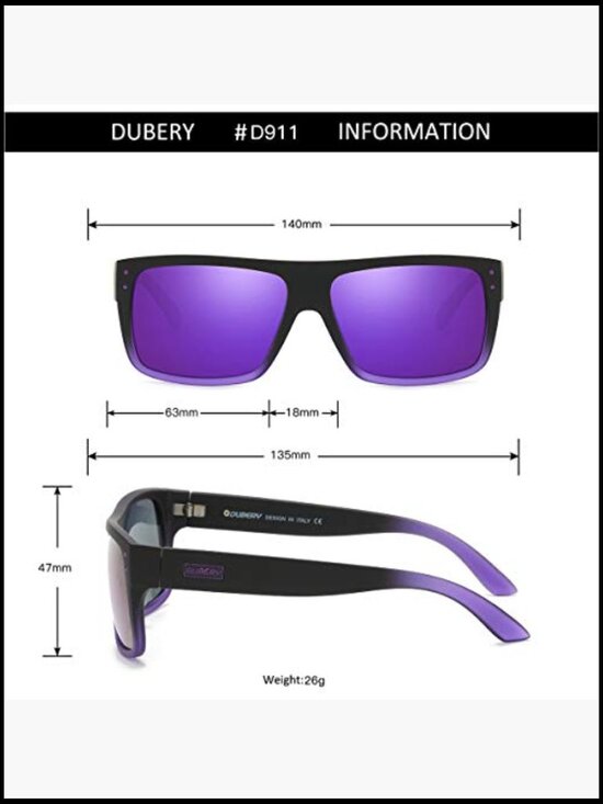 Unisex Polarized Sunglasses UV Protection Retro Rectangular Frame main image 5